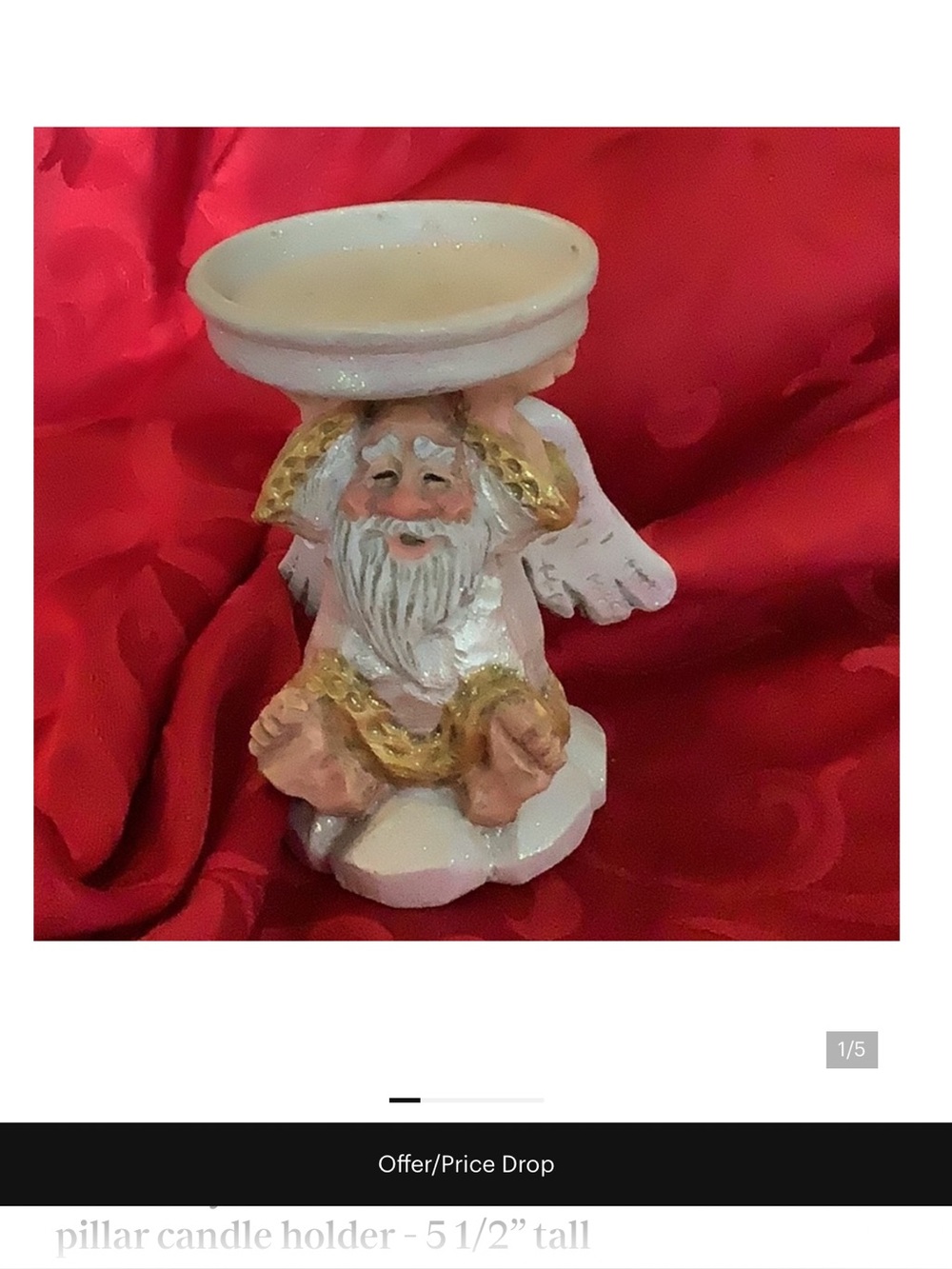 David Frykman Angel Pillar Candle Holder